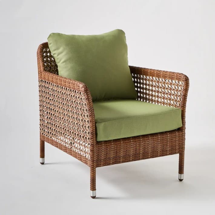 Fauteuil de jardin ANTIBES résine latérite - T042 vert