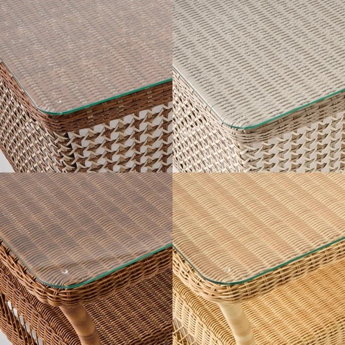 Verre seul en option pour table rectangulaire Antibes et Biarritz