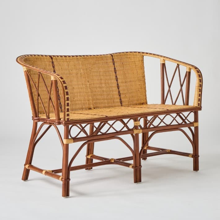 Banquette en rotin Bagatelle canapé