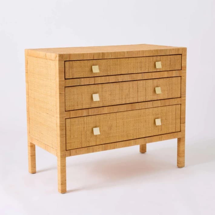 Commode cannage rotin Saigon 3 tiroirs
