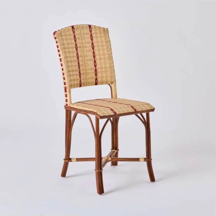 Chaise en rotin et résine Bistrot