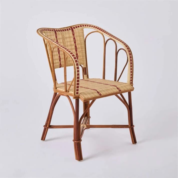 Fauteuil d'appoint en rotin et résine  Bistrot