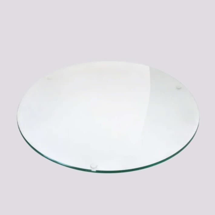 Plateau verre trempé diamètre 110cm pour tables rondes Cigale