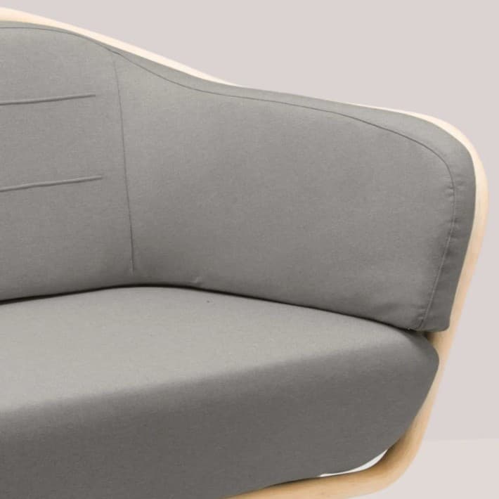 canapé en rotin BÔA SIMPLE - cendre 1102