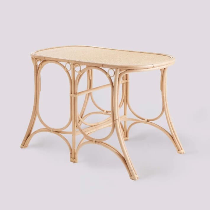 Table ovale en rotin Gingko