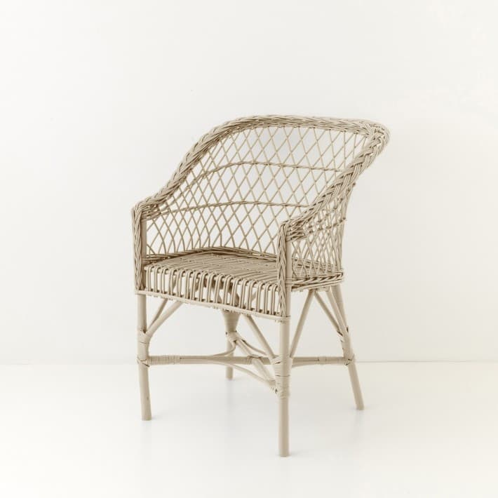 Fauteuil en osier laqué Antonin - lin