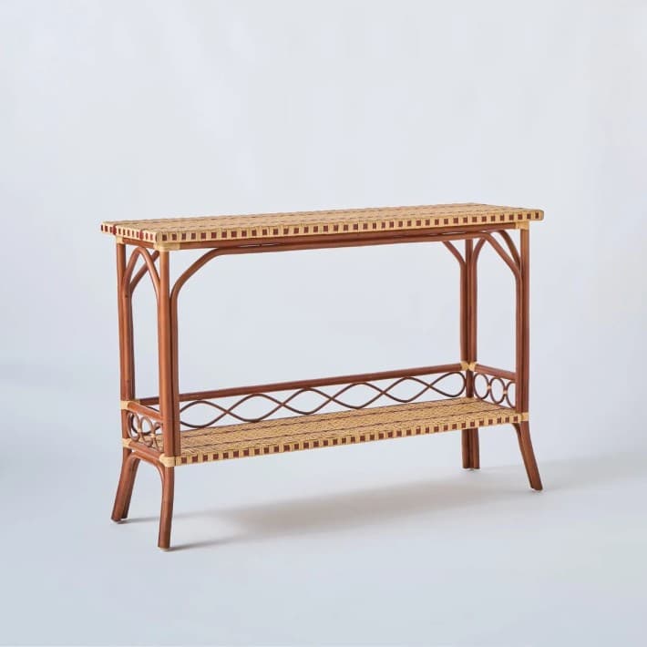 Console en Rotin BAGATELLE 120 cm - Style Belle Époque