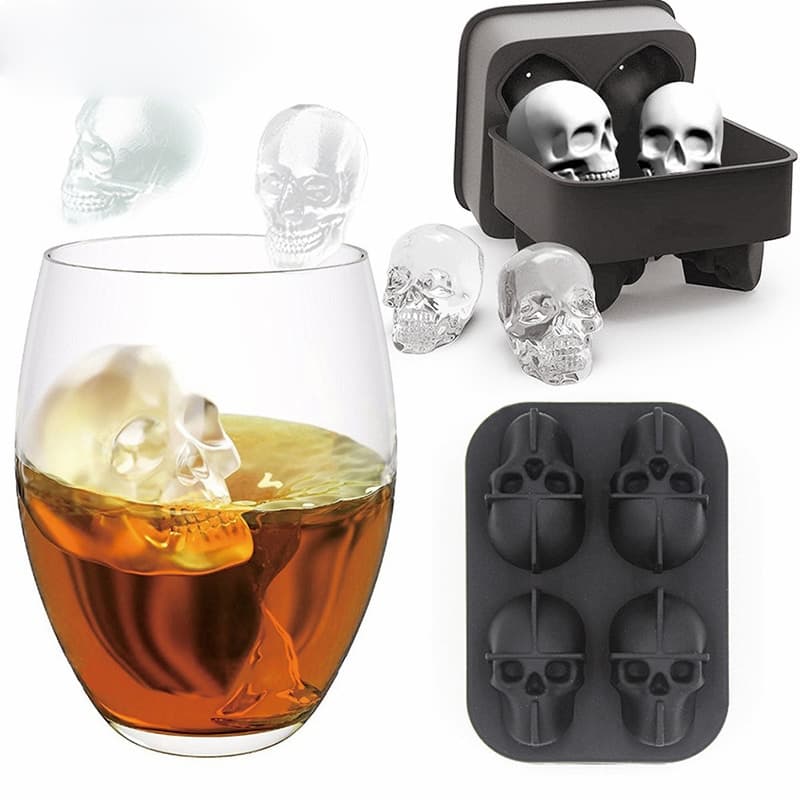 Moule à Glaçons Tête de Mort