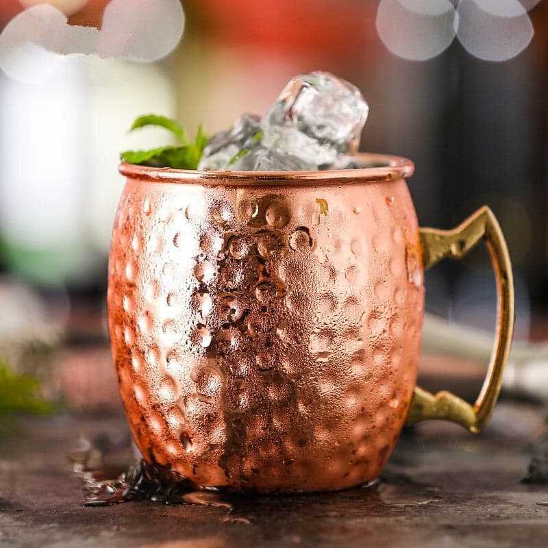 Verre Cuivre Moscow Mule (Pack: 1 Verre martelé)