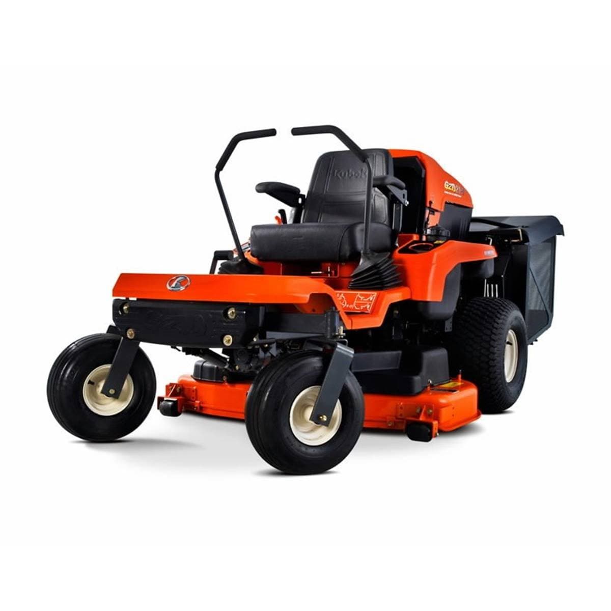Tondeuse autoportée Kubota GZD21HD — 21 ch, bac intégré
