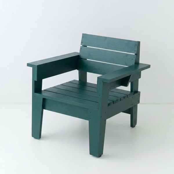 Fauteuil de jardin en mélèze laqué if syno