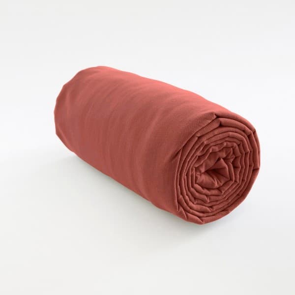 drap housse lin muscade 35 cm (matelas 30 + retour 5) 90x200