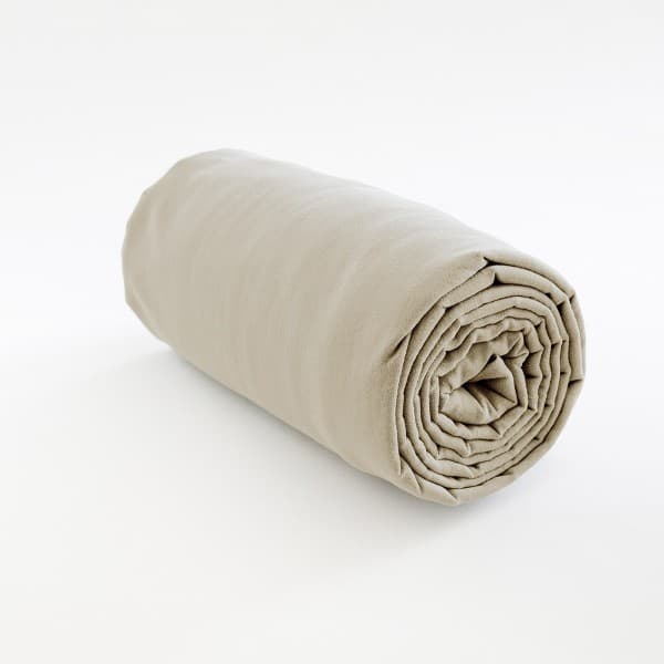 drap housse lin naturel 25 cm (matelas 20 + retour 5) 80x200