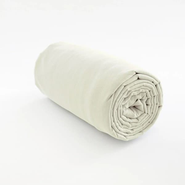 drap housse lin perle 20 cm (matelas 15 + retour 5) 90x200