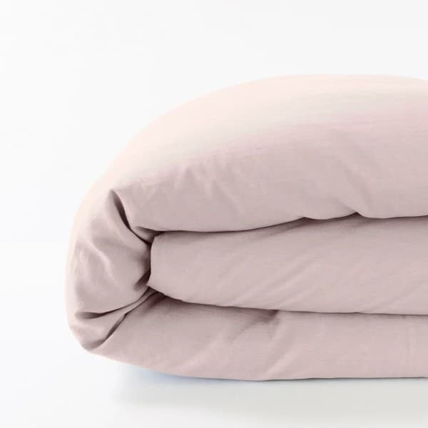 housse de couette lin poudre 260x240