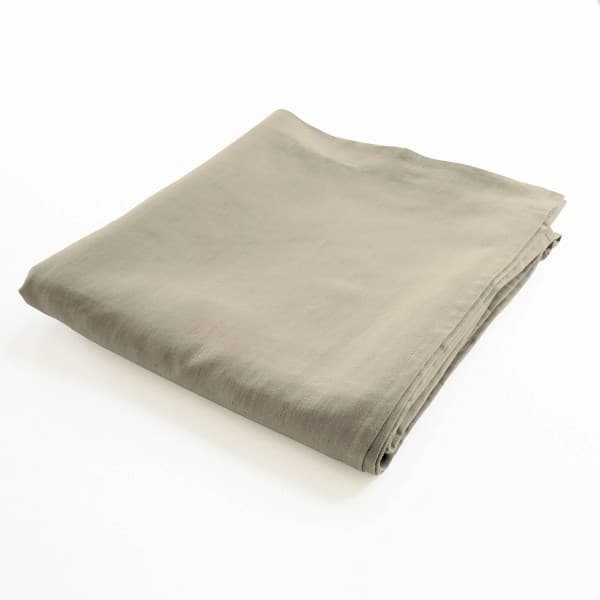 drap de lit plat 100% lin grège 180x290