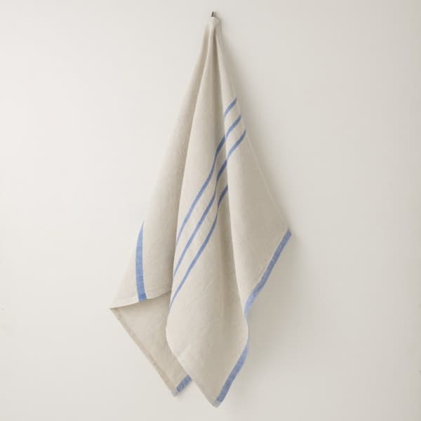 serviette MM lin gris bleu Lapuan Kankurit 70x130 MM