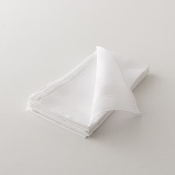 lot 6 mouchoirs en coton