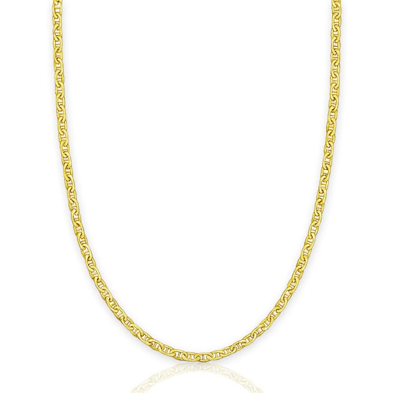 Collier Or Jaune Maille Marine - Femme