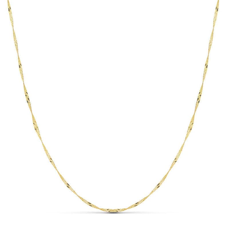 Chaine Singapour Or Jaune - Femme 45cm