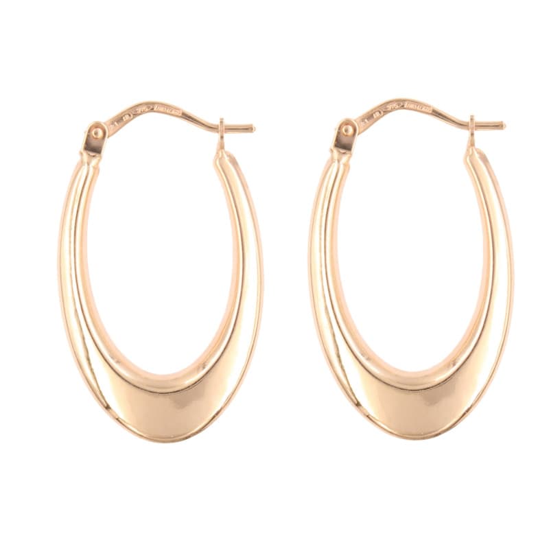 Boucles d'Oreilles Créoles - Or Jaune - Femme