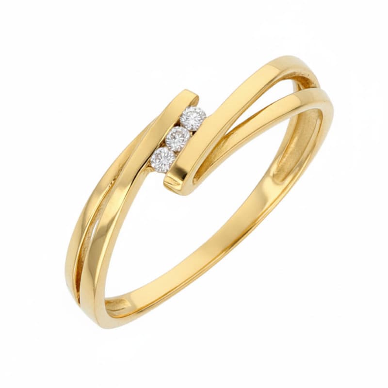 Bague Diamants Trilogie Or Jaune