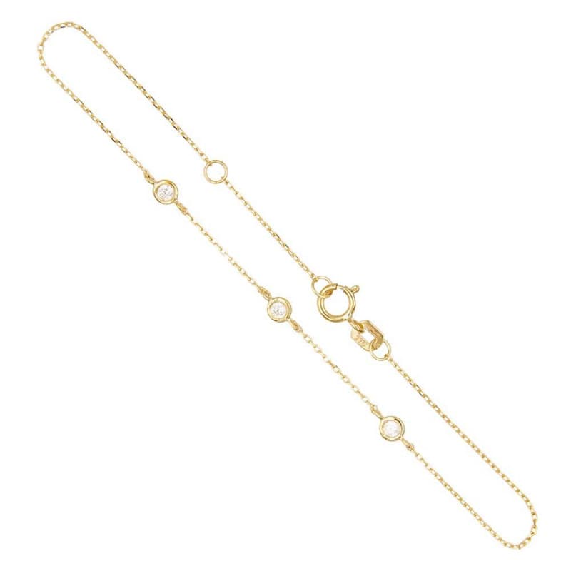 Bracelet Or Jaune et Zirconiums