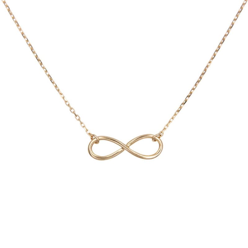 Collier Or Jaune - Motif Infini - Femme