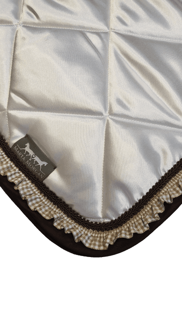 TAPIS DE SELLE DRESSAGE SATIN by MARTA MORGAN Italy