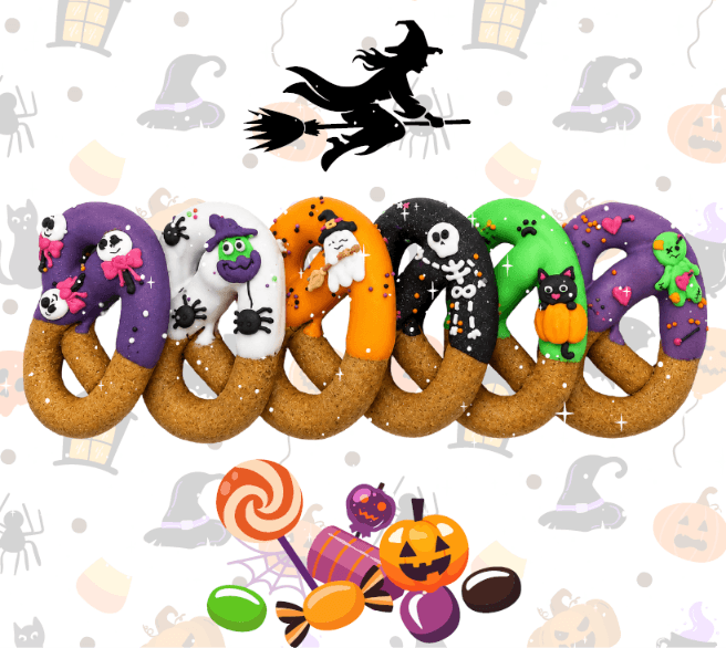 DONUTS HALLOWEEN WITH ICING - 2 PIECES