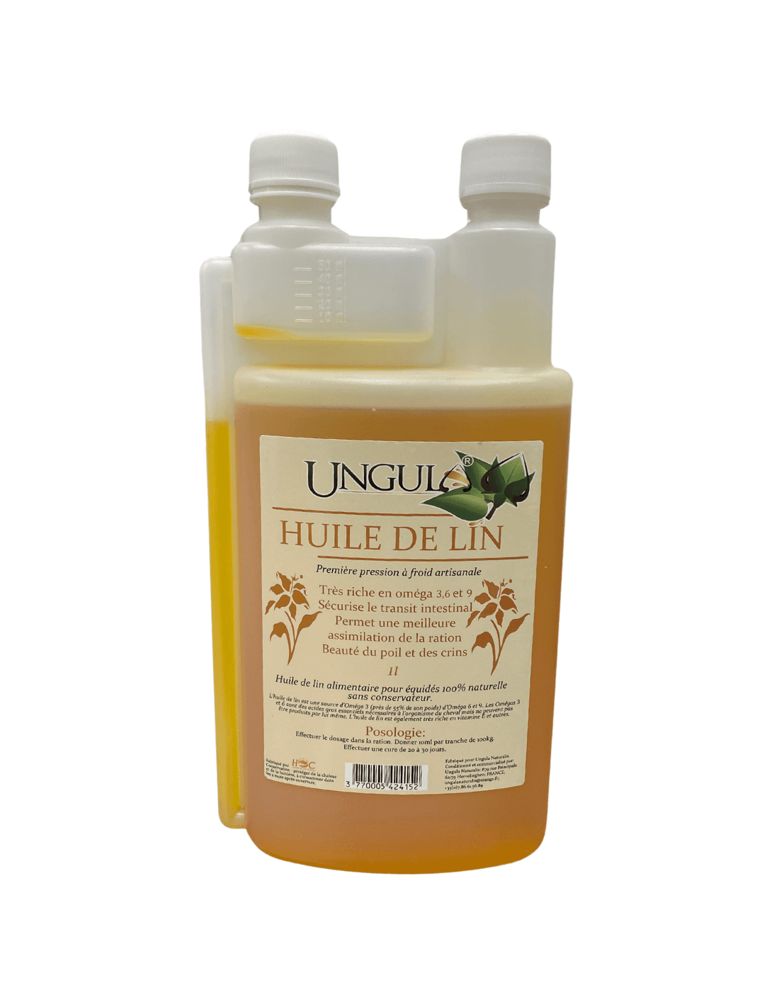 UNGULA NATURALIS - HUILE DE LIN 1L