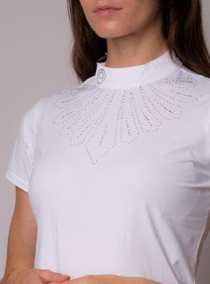 POLO DE CONCOURS FEMME "LULA CRYSTAL YOKE" by Montar