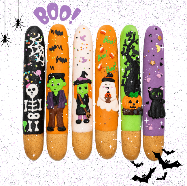 STICKS WITH ICING HALLOWEEN - 6 PIECES