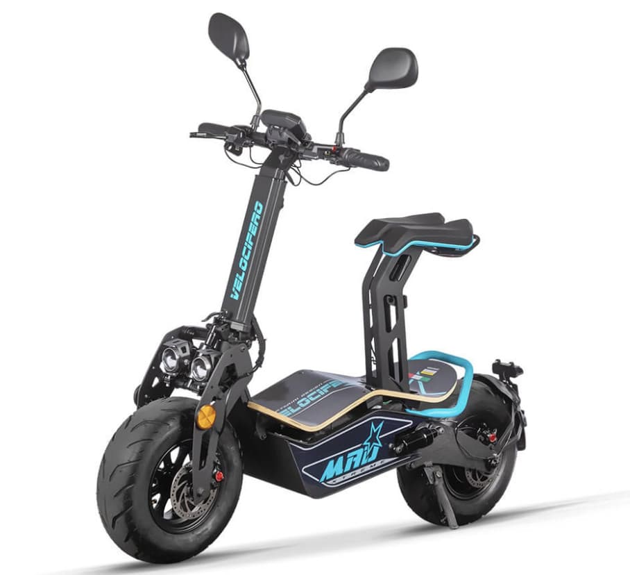 Trottinette Velocifero MAD 2000W 60V Lithium-Ion Ado et Adulte - Charge maxi 100 Kg - 45 Km/H