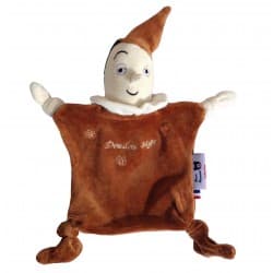 Doudou Pinocchio en coton bio Caramel