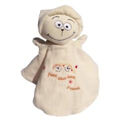 Doudou-Marionnette Lulu en coton Bio Paint your heart