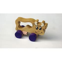 Vache à Roulettes - Bois massif - JBois