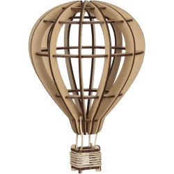 Maquette Montgolfière en bois - Kelpi Bois naturel