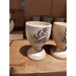 Coquetier en bois "Lapin"