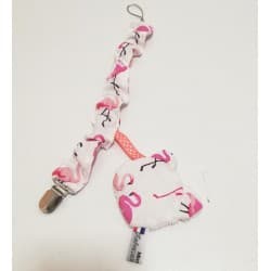 Attache-tétine (10 coloris disponibles) Flamants