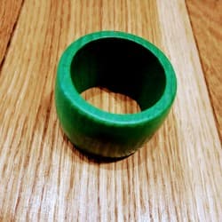 Rond de Serviette en Bois (5 coloris disponibles) Vert