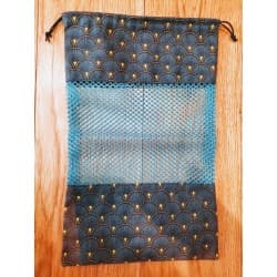 Sac à vrac - Grand avec filet (rouge ou bleu) Bleu