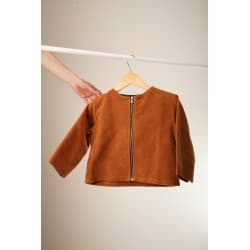 Veste Gardette marron - Ouvrage Paris 8-9 ans