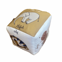 Cube d'éveil "les animaux de la savane" - Carotte et Cie