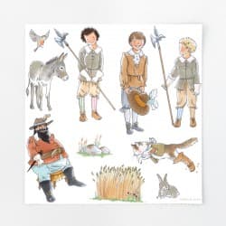 Jeu de 48 magnets "Le chat botté" - Ferflex