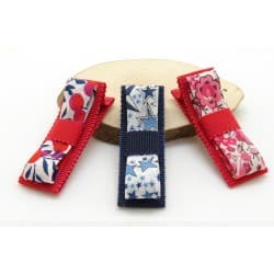Barrette liberty - Noeud plat - Au royaume des filles