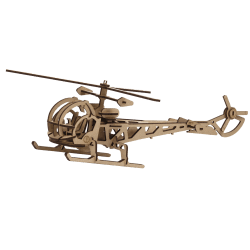 Maquette Hélicoptère en bois - Kelpi Bois naturel