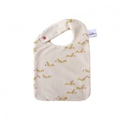 Bavoir en coton bio "Ecureuil" - Carotte et Cie