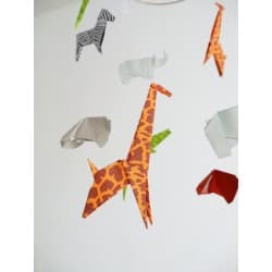 Mobile en origami "Savane"