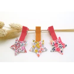 Barrette "Etoile liberty" - Au royaume des filles
